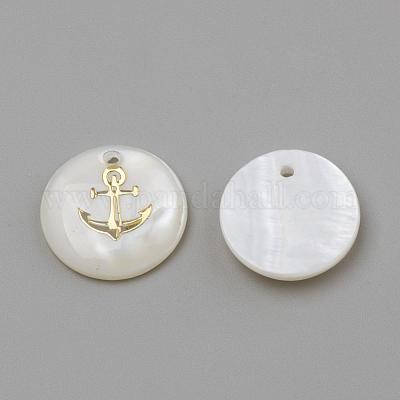 Freshwater Shell Pendants&nbsp;SHEL-Q010-006G-1