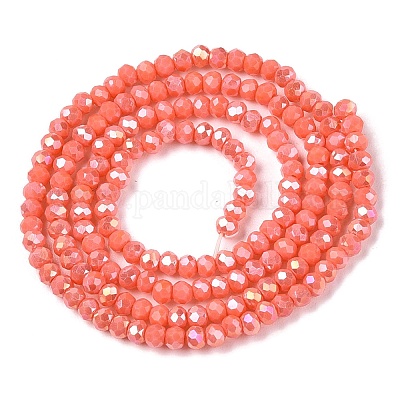 Electroplate Glass Beads Strands&nbsp;EGLA-A044-P1mm-B21-1