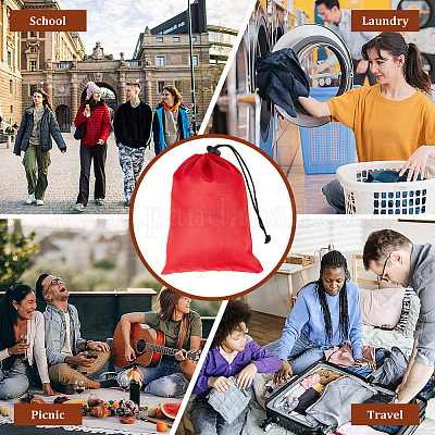 Polyester Drawstring Bag&nbsp;ABAG-WH0031-41B-1