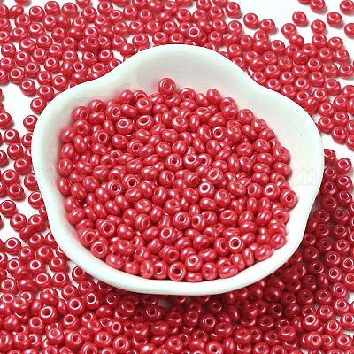 Baking Paint Luster Glass Seed Beads&nbsp;SEED-B001-04A-04-1
