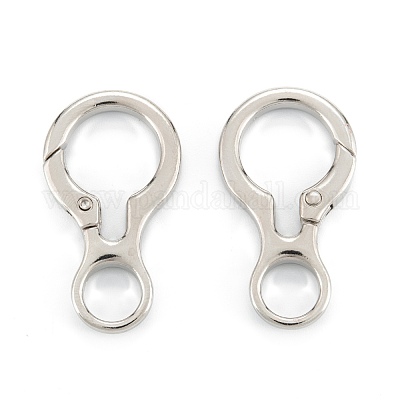 Zinc Alloy Spring Gate Rings&nbsp;PALLOY-L233-04A-P-1