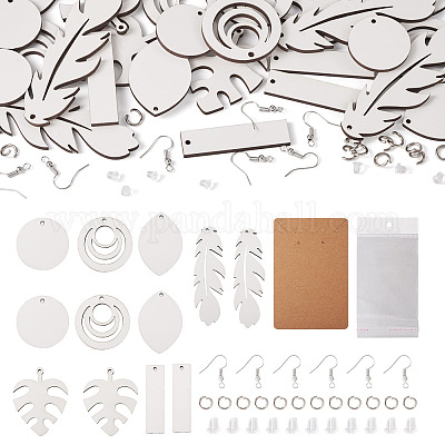 DIY Sublimation Blank Earring Making Kit&nbsp;DIY-SW0001-14-1