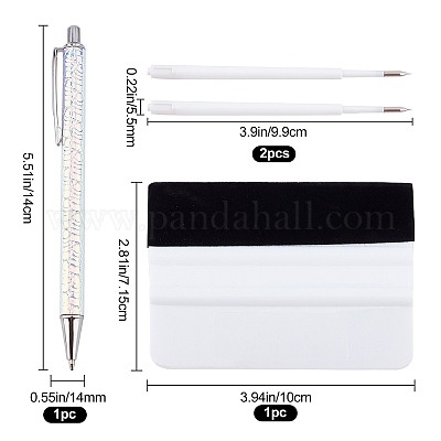Plastic Creative Teardrop Pattern Ball Pens&nbsp;AJEW-GF0004-63C-1