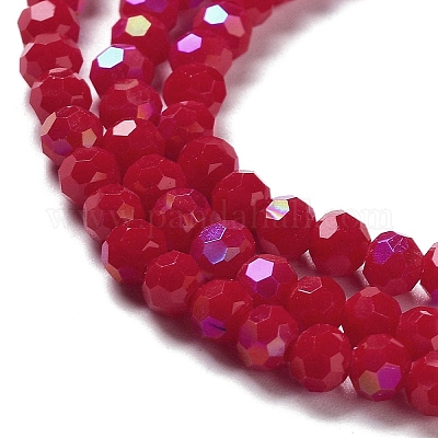 Opaque Glass Beads Strands&nbsp;EGLA-A035-P4mm-L16-1