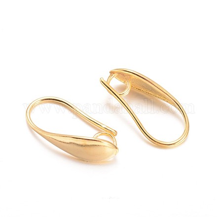 Brass Earring Hooks KK-L134-05G-1