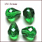 Imitation Austrian Crystal Beads, Grade AAA, K9 Glass, Faceted, Drop, Green, 10x12mm, Hole: 0.9~1.5mm