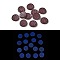 Luminous Resin Decoden Cabochons, Glow in the Dark, Cookie, Flat Round, 10x2mm