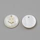 Freshwater Shell Pendants&nbsp;SHEL-Q010-006G-2