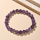 Natural Amethyst Bead Stretch Bracelets&nbsp;BJEW-K212-B-034-1
