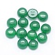 Natural Dyed & Heated Green Onyx Agate Cabochons&nbsp;G-P393-R05-8MM-1