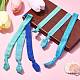 8Pcs 4 Colors Flat Polyester Elastic Cord&nbsp;AJEW-JK00309-2