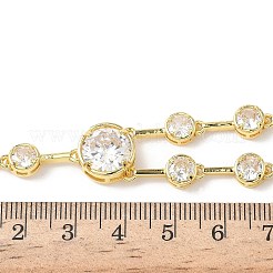 Brass Pave Clear Cubic Zirconia Y Necklaces&nbsp;NJEW-G183-06G-02