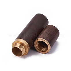 Sandalwood Leather Craft Sewing Needles Case Box&nbsp;TOOL-WH0118-02A