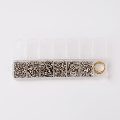 Iron & Brass Open Jump Rings&nbsp;IFIN-X0033-P-B
