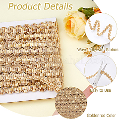 Wave Polyester Ribbon&nbsp;OCOR-WH0078-379B