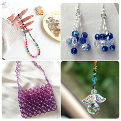 4 Strands Transparent Glass Beads&nbsp;EGLA-TA0001-80A