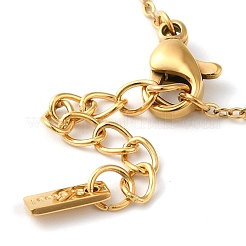 304 Stainless Steel Flower Link Chain Bracelets for Women&nbsp;BJEW-K237-11G