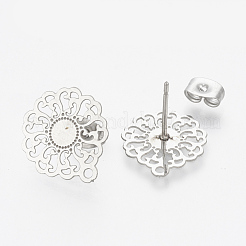 Non-Tarnish 304 Stainless Steel Stud Earring Findings&nbsp;STAS-S079-43B