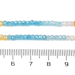 Transparent Gradient Color Cubic Zirconia Strand&nbsp;ZIRC-NH0002-01F