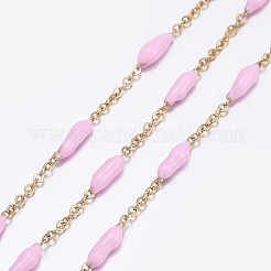 Handmade Enamel Beaded Chains&nbsp;CHS-I007-06G-13
