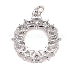 Cubic Zirconia Pendants&nbsp;KK-E275-19P