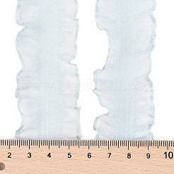 20 Yards Polyester Pleated Elastic Lace Trim&nbsp;SRIB-M015-01E