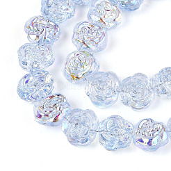 Electroplate Glass Beads&nbsp;EGLA-T025-02C