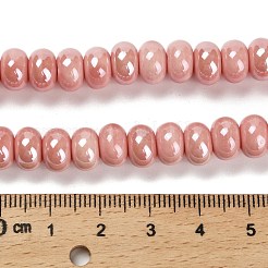Glazed Porcelain Rondelle Beads&nbsp;PORC-Q001-01I