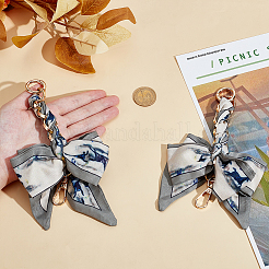 2Pcs Polyester Bowknot Bag Extension Chains&nbsp;PURS-ME0001-01B