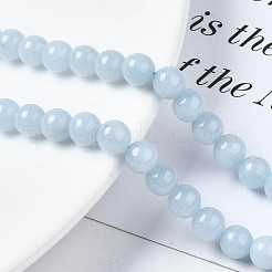 Natural Chalcedony Beads Strands&nbsp;G-S333-6mm-004