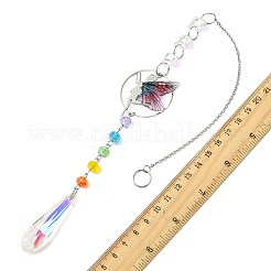 Teardrop Star Glass Crystal Suncatcher&nbsp;HJEW-JM04948