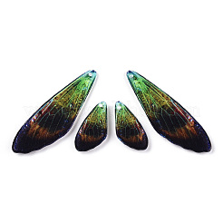 Transparent Resin Wing Earrings Pendants&nbsp;FIND-TAC0006-60E