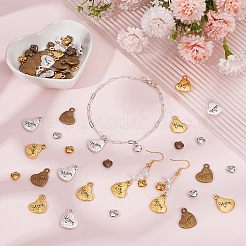 60pcs 6 Styles Tibetan Style Alloy Pendants&nbsp;FIND-PH0028-02