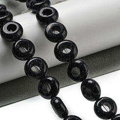 Synthetic Blue Goldstone Beads Strands&nbsp;G-P536-A18-01