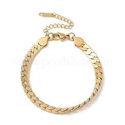 304 Stainless Steel Snake Chains Bracelets for Women&nbsp;BJEW-R009-01G