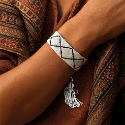 3Pcs 3 Colors Handmade Cotton Cord Braided Bracelets for Women&nbsp;BJEW-GO0002-01