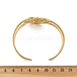 304 Stainless Steel Cuff Bangles for Women&nbsp;BJEW-Z091-05G-03