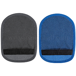 2Pcs 2 Colors Velvet Sand Removal Gloves&nbsp;AJEW-CP0010-14