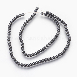 Electroplate Non-Magnetic Synthetic Hematite Beads Strands&nbsp;G-F585-C-4mm
