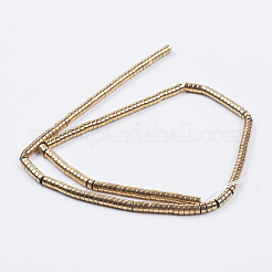 Electroplate Non-magnetic Synthetic Hematite Beads Strands&nbsp;X-G-I195-4mm-17-A