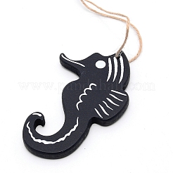 MDF Board Pendant Ornaments&nbsp;HJEW-WH0014-20C
