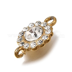 304 Stainless Steel & Rhinestone Connector Charms&nbsp;SA-CBA9EE7-02G