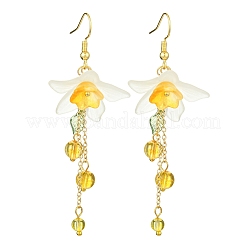 3 Pairs Acrylic & Brass Dangle Earrings for Women&nbsp;EJEW-TA00566