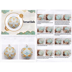 DIY Embroidery Temari Ball Keychain Kits&nbsp;DIY-I064-A06