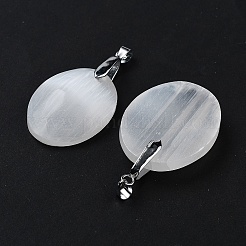 Natural Selenite Pendants&nbsp;G-M091-01C