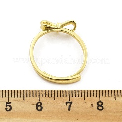 Brass Adjustable Ring Settings for Hanging Pendant&nbsp;KK-G527-01A-G
