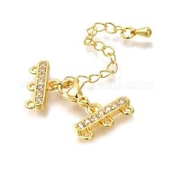 Rack Plating Brass Lobster Claw Clasps&nbsp;X-KK-F883-18KCG