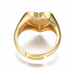 Adjustable Brass Enamel Finger Rings&nbsp;RJEW-N035-023-NF