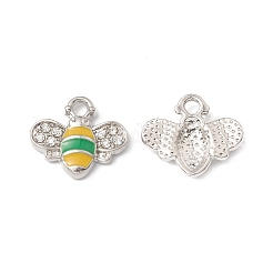 Platinum Plated Alloy Enamel Charms&nbsp;ENAM-G212-18P