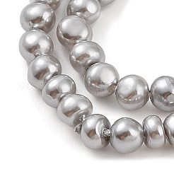 Electroplated Shell Pearl Beads Strands&nbsp;BSHE-C006-05C-X